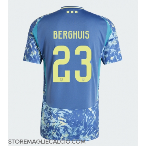 Ajax Steven Berghuis #23 Maglia Gara Trasferta Repliche 2024-25 Maniche Corte Ajax Steven Berghuis #23 Maglia Gara Trasferta Repliche 2024-25 Maniche Corte